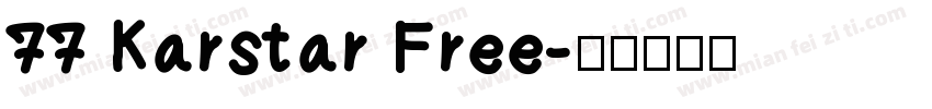 77 Karstar Free字体转换